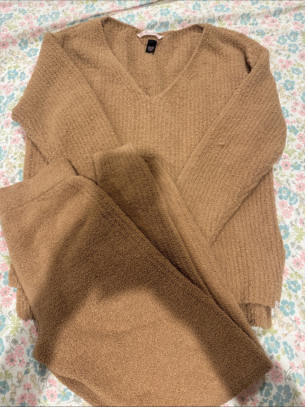 Victoria's Secret Camel V-Neck Sweater